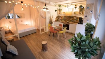 1 chambre, fer et planche Ă  repasser, Wi-Fi gratuit, draps fournis