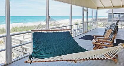 Ocean and Creek Front Raised Beach House, 2 Porches, 2 Decks, Dock, Dog Friendly