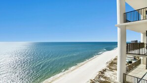A beachfront hotel with a balcony overlooking the ocean. - New to Rental Market! Beachfront!Lazy River!Oasis, Formerly Phoenix West II ! (Orange Beach)