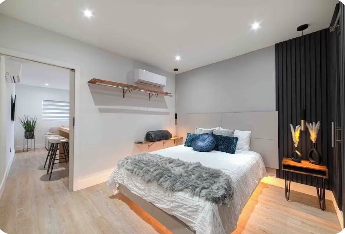 1 bedroom, iron/ironing board, travel crib, free WiFi