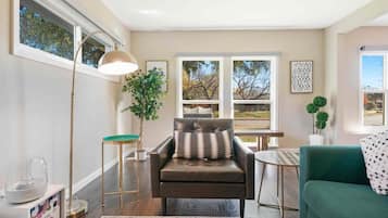 TV, fireplace, offices