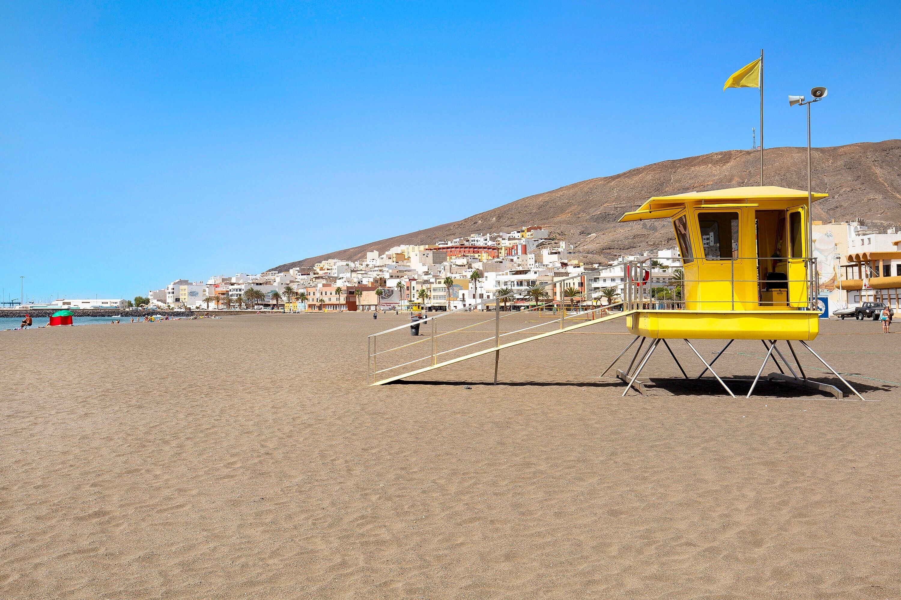 Vlak bij het strand