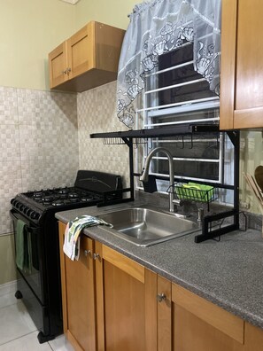 Private kitchen - Secured Peaceful Gem Villa in Jacaranda Homes Scheme (Spanish Town)