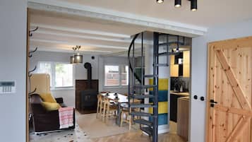 TV connectée, cheminée