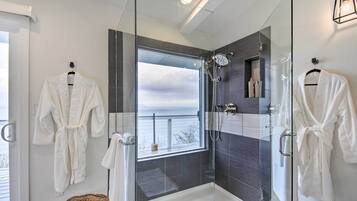 Hair dryer, towels
