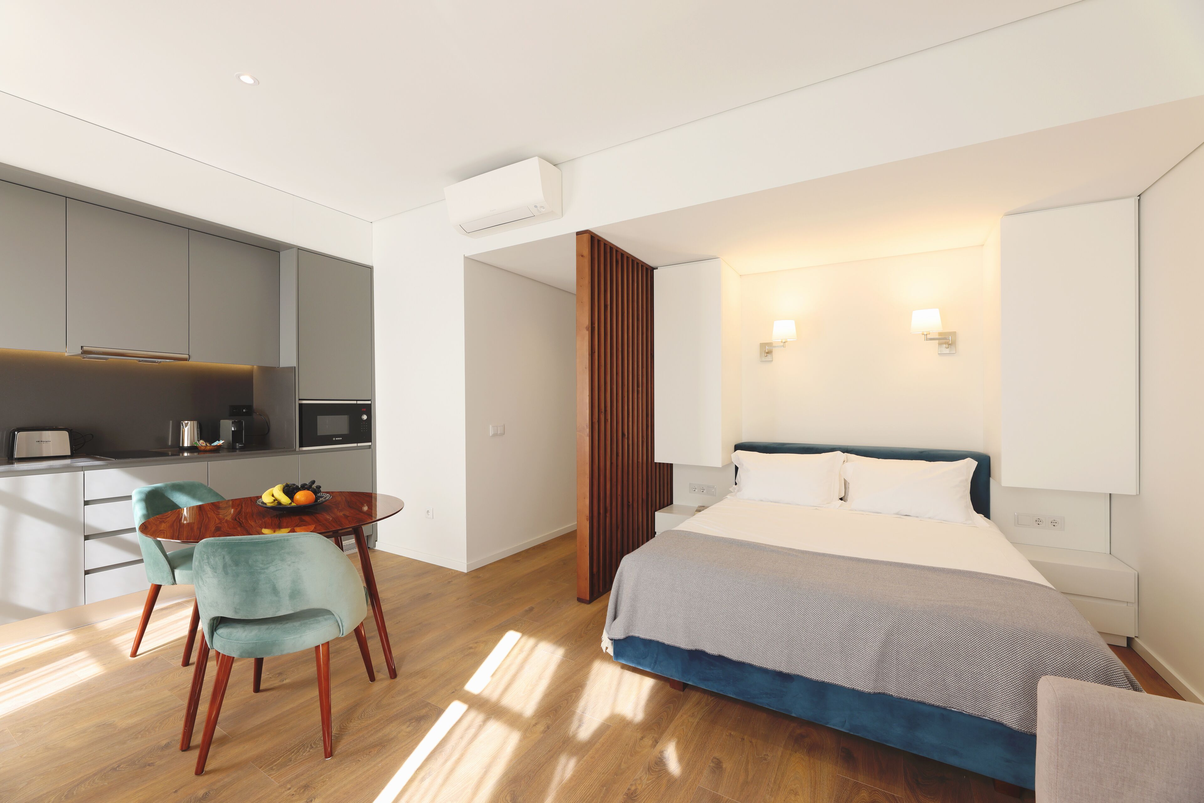 Studio Street View (1.1) | 私人厨房 | 冰箱、微波炉、炉灶、意式浓缩咖啡机