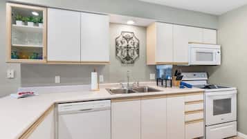 Condo, Multiple Beds, Patio, Golf View (Golf View Escape) | Private kitchen | Coffee/tea maker