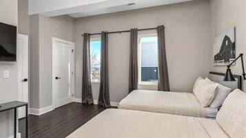 8 bedrooms, iron/ironing board, travel crib, WiFi