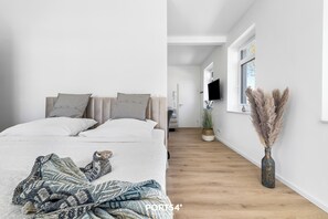 1 makuuhuone, vauvan matkasänky, ilmainen Wi-Fi, vuodevaatteet