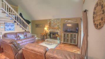 TV connectée, cheminée