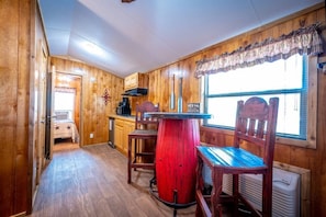 Interior - Pecan: Sleeps 3, Tiny Cabin, Pets, Near Park/Lake (Broken Bow)