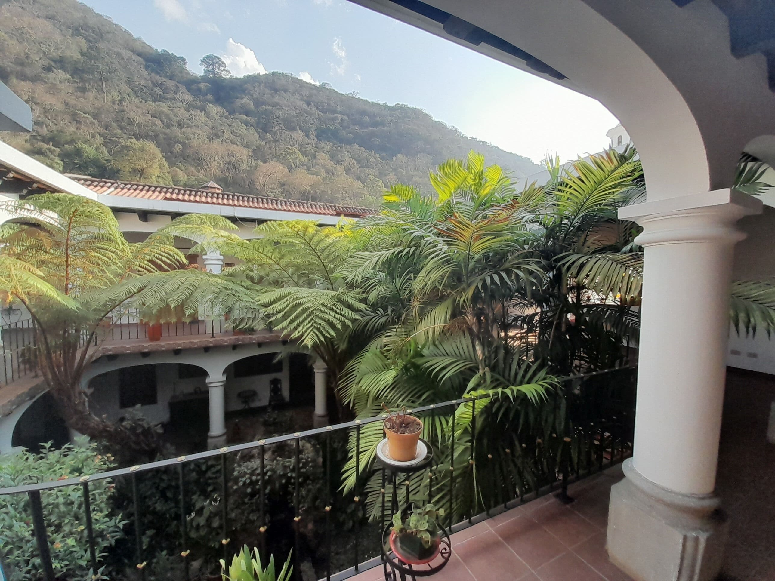 Uitzicht vanaf balkon