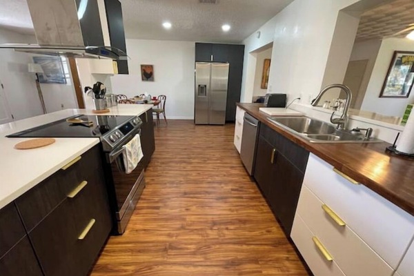 Microwave, oven, stovetop, dishwasher