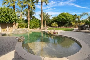 Outdoor pool, a heated pool - Beautiful Resort Style Oasis - Private Golf Community. Tons of social amenities. (La Quinta)