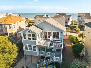 Exterior - 5BR Ocean View House on North Topsail Beach - Pool (North Topsail Beach)