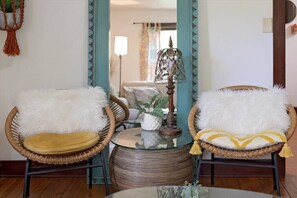 Interior - Quiet Boho Garden Bungalow | Walk to Downtown & Indiana University (Bloomington)