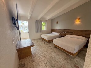 Habitació estàndard, 2 llits dobles | Roba de llit d'alta qualitat i roba de llit