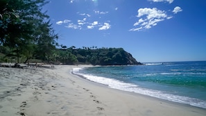 En la playa