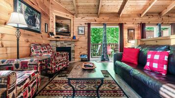 Smart TV, fireplace, video games