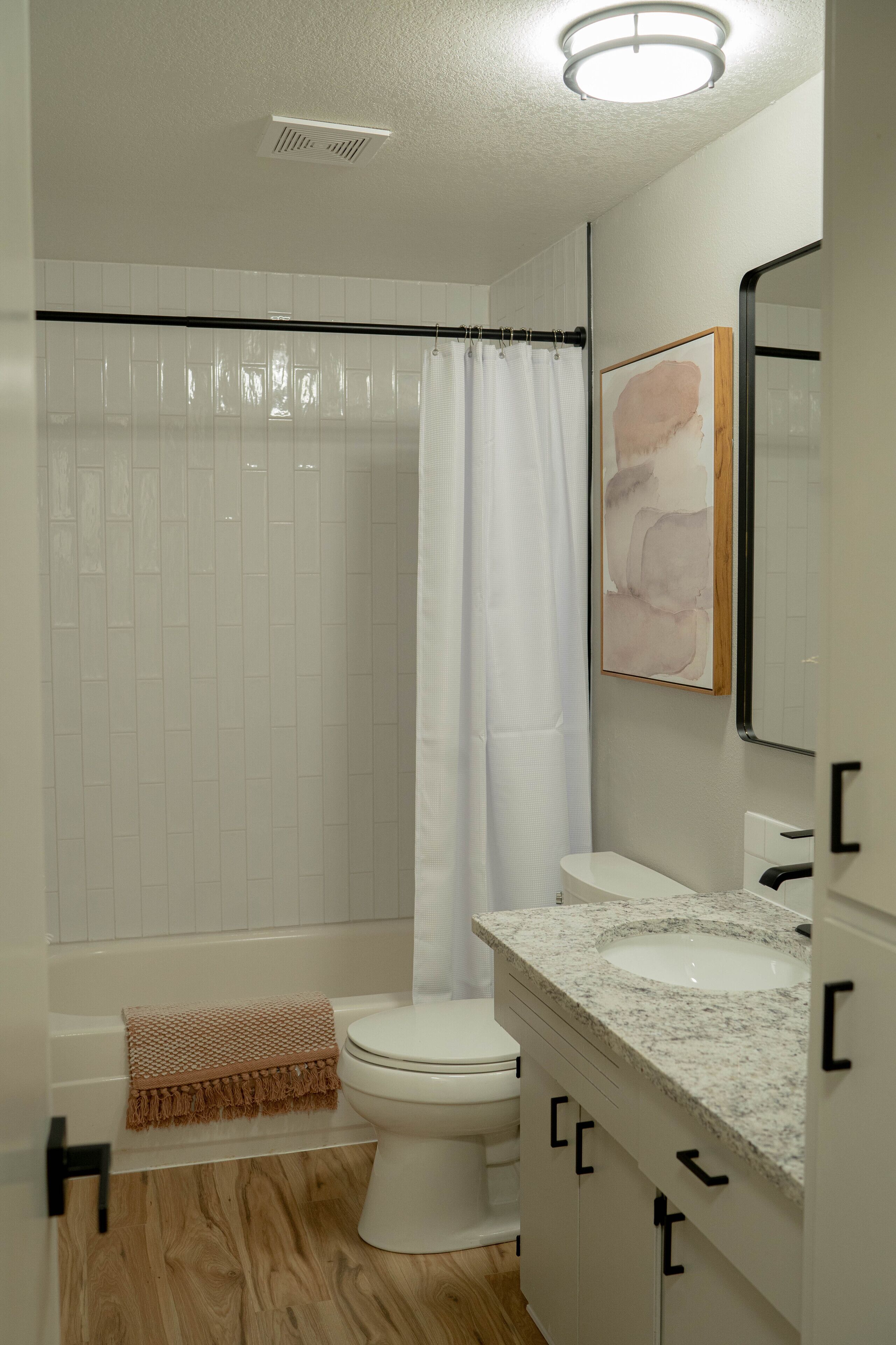 Towels, soap, shampoo