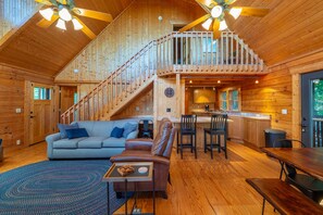 TV, fireplace, DVD player