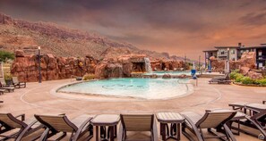 A heated pool