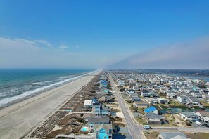 Vlak bij het strand