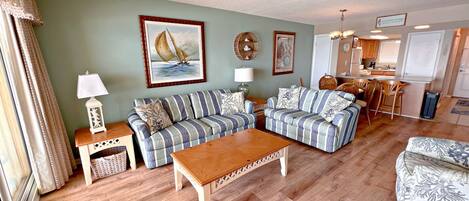 TV, DVD player, books