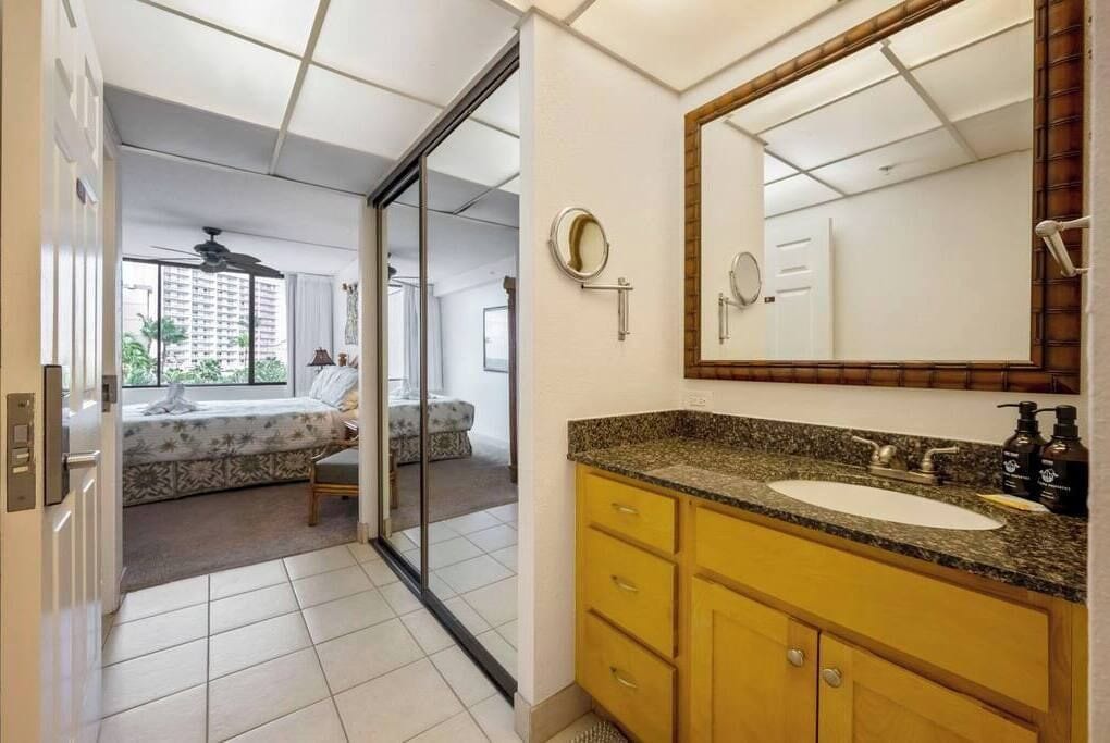 Eco-friendly toiletries, hair dryer, towels, soap