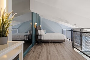 Familien-Loft | Daunenbettdecken, individuell dekoriert, individuell eingerichtet