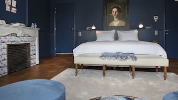 Premium bedding, down duvets, individually decorated