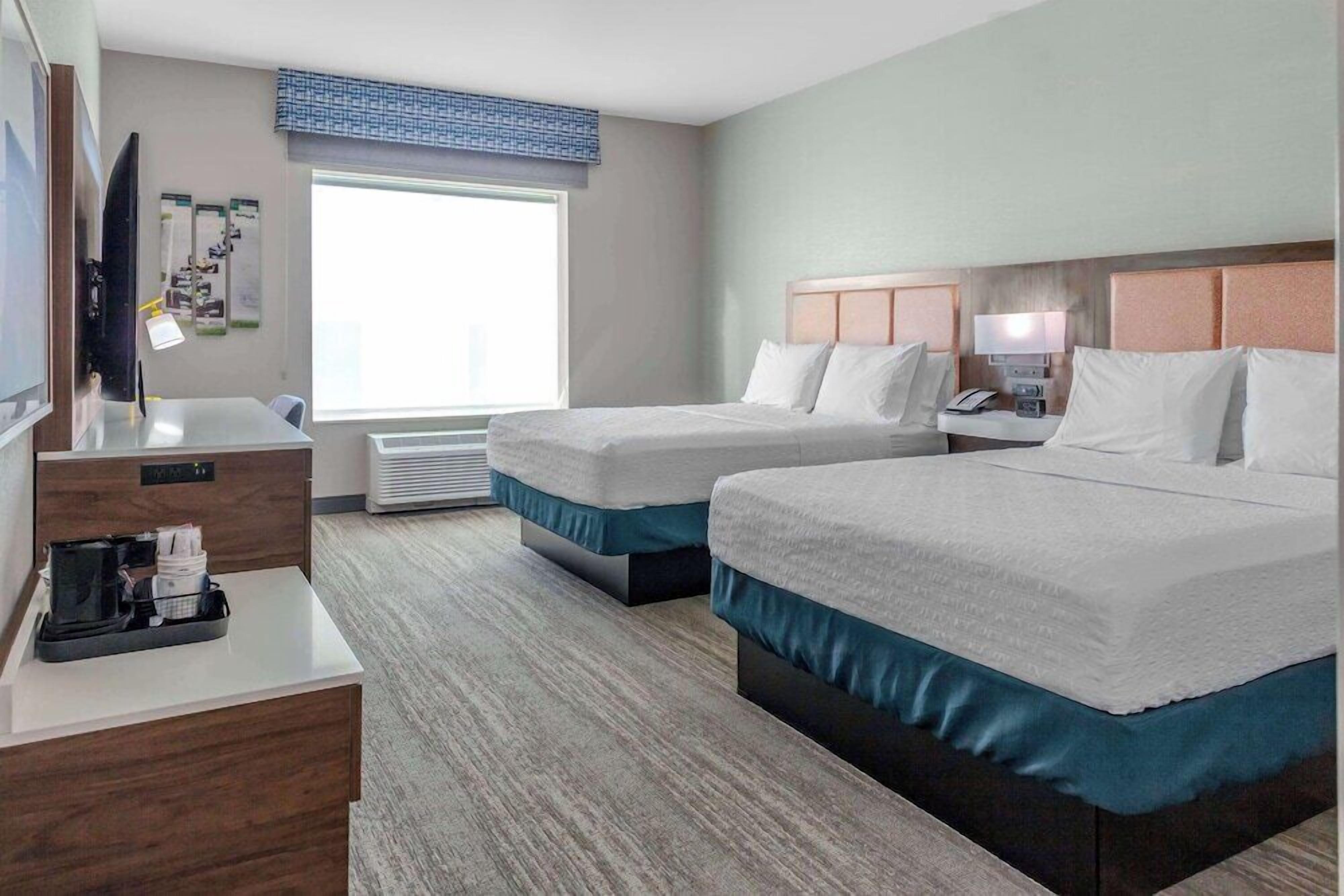 Premium bedding, memory foam beds, individually decorated