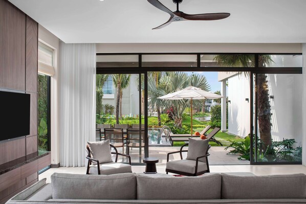 Villa, 3 habitaciones, piscina privada, vistas al jardín | Piscina al aire libre | Una piscina al aire libre