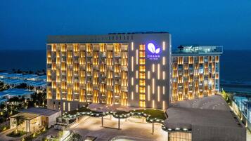 Front of property – evening/night