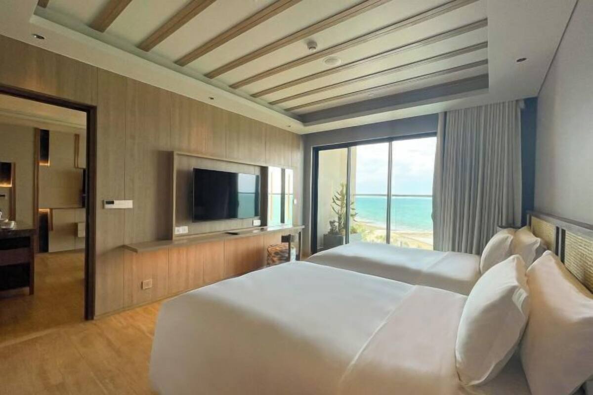 1 Schlafzimmer, hochwertige Bettwaren, Daunenbettdecken, Zimmersafe