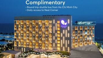 Front of property – evening/night