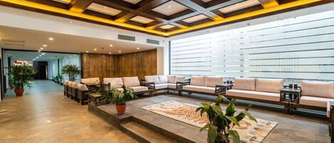 Sitteområde i lobbyen