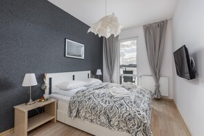 1 bedroom, iron/ironing board, WiFi, bed sheets - Portowa 28 | Unique Apartment | Balcony (Kolobrzeg)
