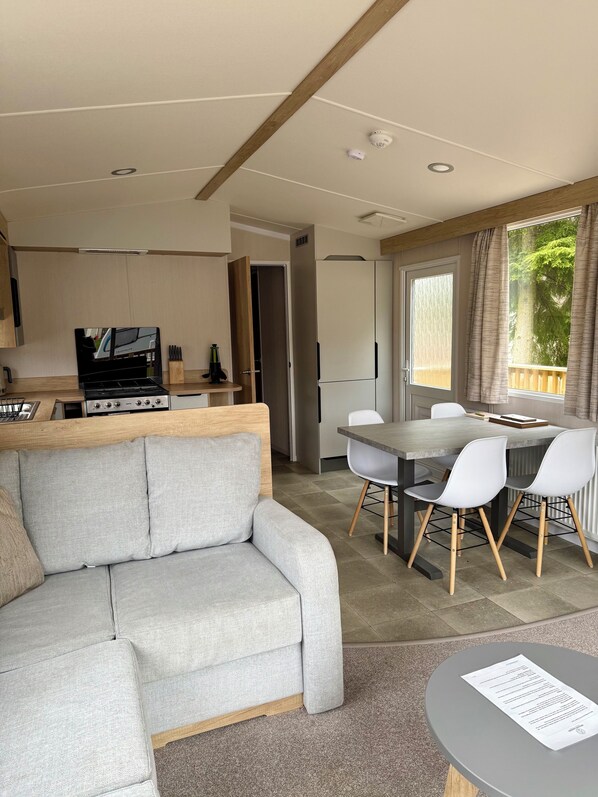 Living area - The Springer Van - Beautiful, luxury static (Aberlour)