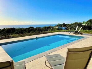 Outdoor pool - Magnificent villa 6/8 pers with swimming pool - sea view (Vieux-Habitants)