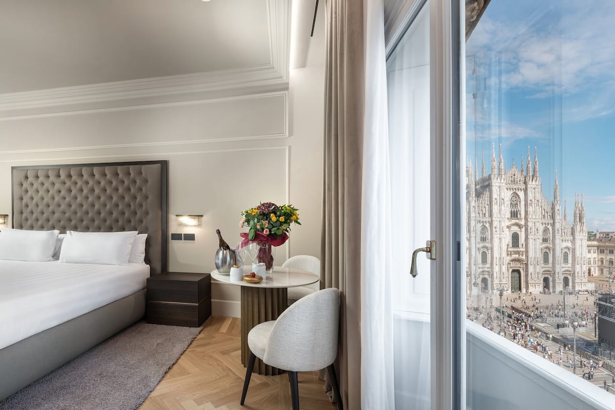 Suite junior, vista a la ciudad | 1 habitación, ropa de cama de alta calidad y edredón