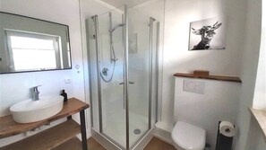 Shower, hair dryer - Apartment "Alpenperle", Oberstaufen (Oberstaufen)