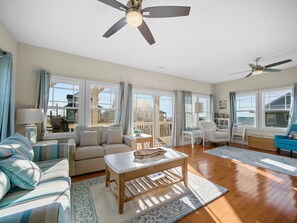 Smart TV, DVD player - 4BR / 3.5BA House - Ocean and Sound View House - Sleeps 8 (North Topsail Beach)