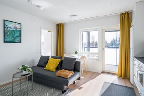 Appartement Standard, 1 chambre, balcon | Coin séjour