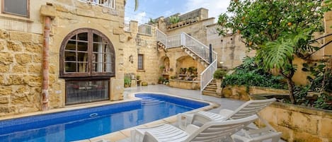 Indoor pool, a heated pool