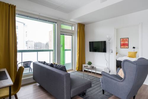 Appartement familial | Aire de séjour | Téléviseur à écran plat de 40 po avec télévision par câble, téléviseur