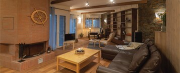 Superior Apartment | Living area | 30-inch LED TV with cable channels, TV