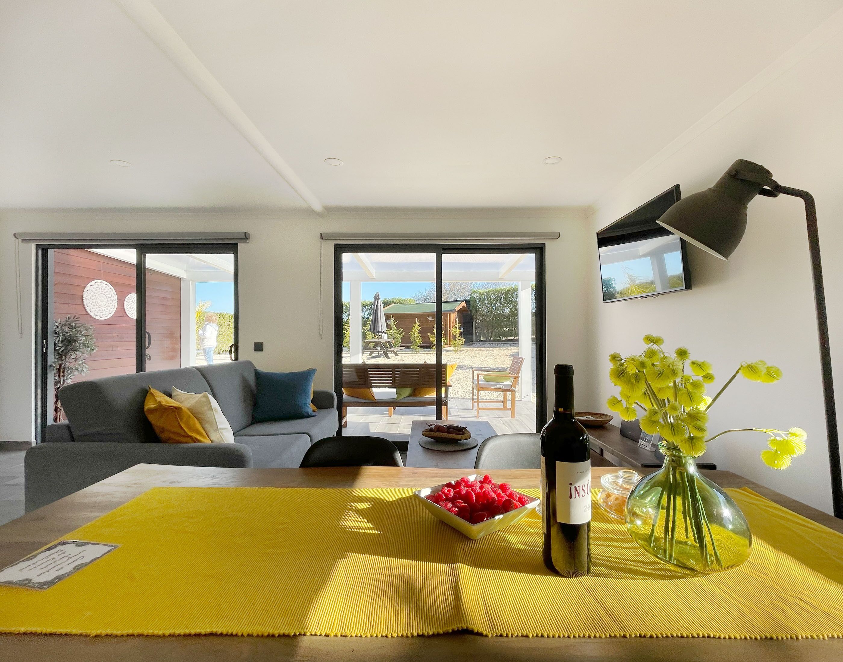 Una televisión, libros