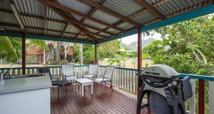 'Ludbrookes' is a classic, family, holiday home located in a quiet residential street of Nelly Bay.