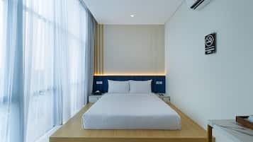 Habitación doble Deluxe | Escritorio, espacio para trabajar con laptop y wifi gratis